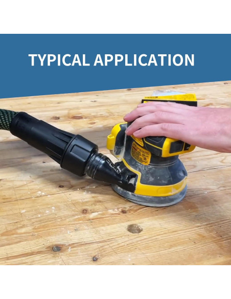 2 Adaptadores Rápidos DWV9000 para Aspiradora DeWalt 3,18 cm