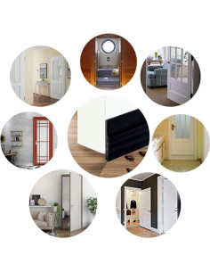 2PC Tapón de Draft de Silicona para Puerta 99 cm Aislamiento Acústico 2