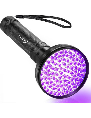 Linterna UV Negra Escolite 100 LED para Detección de Orina