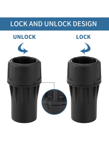 2 Adaptadores Rápidos DWV9000 para Aspiradora DeWalt 3,18 cm