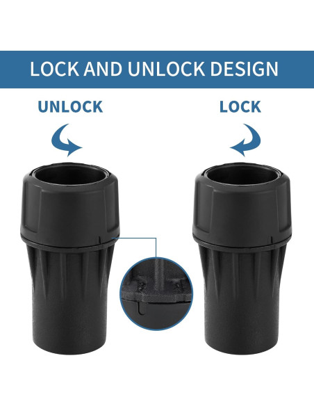 2 Adaptadores Rápidos DWV9000 para Aspiradora DeWalt 3,18 cm