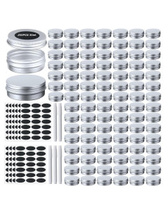 Paquete de 200 Latas de Aluminio Zubebe 28.35 g con Tapas