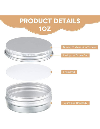 Paquete de 200 Latas de Aluminio Zubebe 28.35 g con Tapas