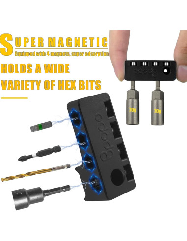 Soporte Magnético para Puntas Hexagonales Dewalt Wrox 4x6,35mm