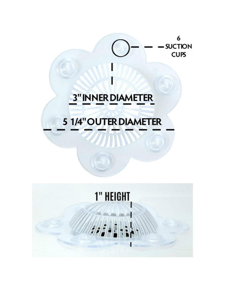 Atrapa Cabello SlipX Solutions Stop-A-Clog, 2 Piezas, 12.7 cm