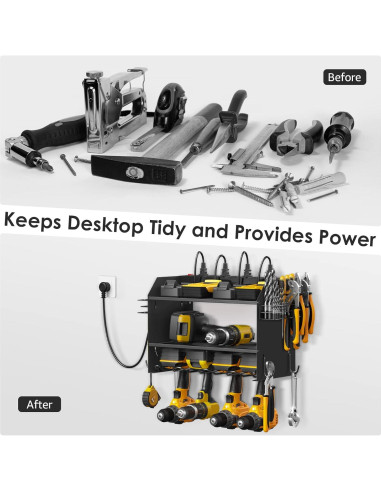 Organizador de Herramientas Eléctricas CCCEI con Estación de Carga