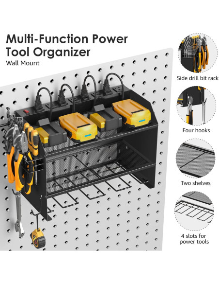 Organizador de Herramientas Eléctricas CCCEI con Estación de Carga Organizador de Herramientas Eléctricas CCCEI con Estación de Carga