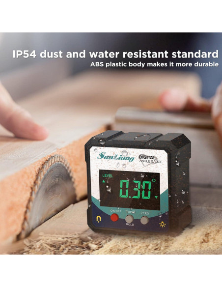 Medidor de Ángulo Digital SanLiang con Imán y Pantalla LCD