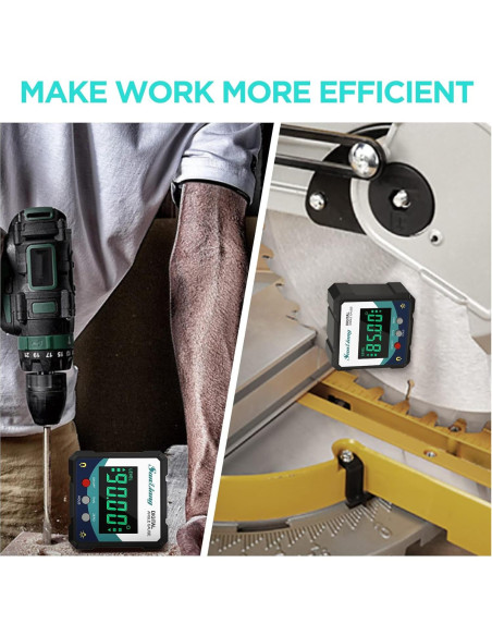 Medidor de Ángulo Digital SanLiang con Imán y Pantalla LCD