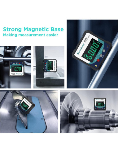 Medidor de Ángulo Digital SanLiang con Imán y Pantalla LCD