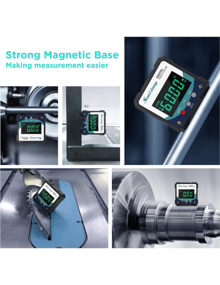 Medidor de Ángulo Digital SanLiang con Imán y Pantalla LCD