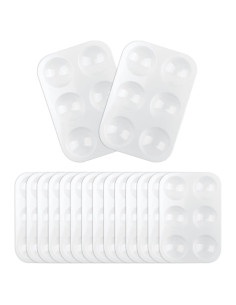 Set de 16 Bandejas de Pintura LNAUJS Blancas 12.7x8.6cm