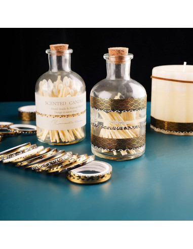 Conjunto de Cinta Washi NiArt con Foil Dorado 80g - 3-10mm