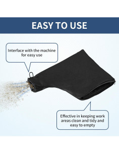 Bolsa de polvo para sierra ingletadora CCTIVED 255 2 piezas 2