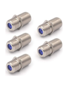Conector Coaxial Hembra a Hembra VCE RG6 3GHz - Paquete de 5