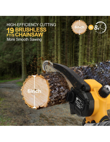 Motosierra eléctrica portátil 6" DeWalt 20V sin batería