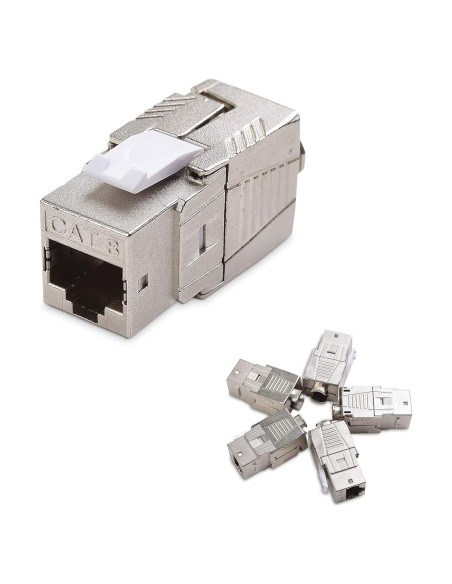 Jack Keystone RJ45 Cat 8 Blindado Cable Matters - Paquete de 5