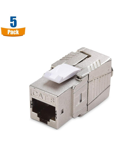 Jack Keystone RJ45 Cat 8 Blindado Cable Matters - Paquete de 5