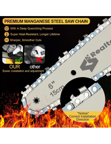 Motosierra eléctrica portátil 6" DeWalt 20V sin batería
