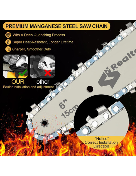 Motosierra eléctrica portátil 6" DeWalt 20V sin batería