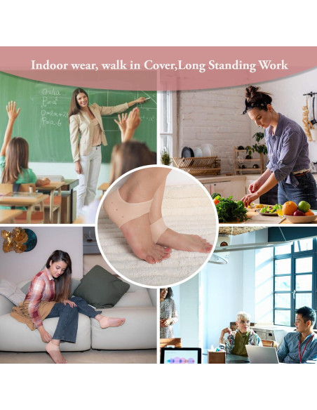 Protectores de Talones de Silicona Wonder Care - Paquete de 2