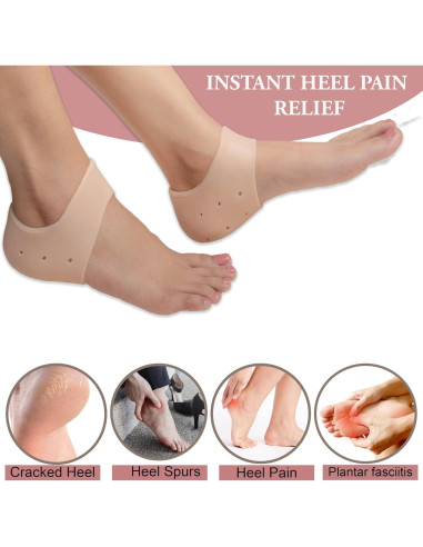 Protectores de Talones de Silicona Wonder Care - Paquete de 2