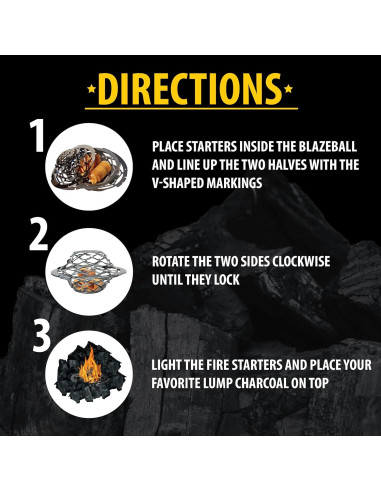 Accesorio Encendedor FOGO Blazaball para Parrillas y Fogatas