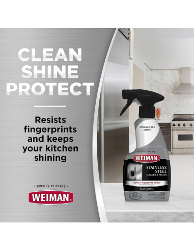 Limpiador y Pulidor Weiman para Estufas y Acero Inoxidable 22 oz