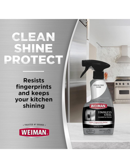 Limpiador y Pulidor Weiman para Estufas y Acero Inoxidable 22 oz