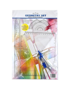 Juego de Herramientas de Geometría Coopay - 12 Pulgadas 2