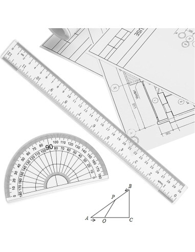 Juego de Herramientas de Geometría Coopay - 12 Pulgadas