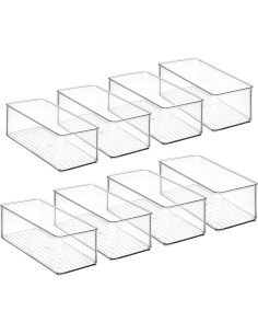 Conjunto de Organizadores de Cajones Hudgan 8 Piezas Plástico 2