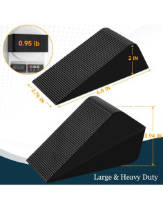 Cuñas de Goma Antideslizantes Hurdaos - Paquete de 2 2