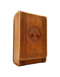 Funda de Tarot Luck Lab de Cuero Sintético Marrón - Estándar
