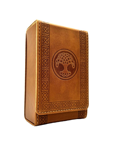 Funda de Tarot Luck Lab de Cuero Sintético Marrón - Estándar
