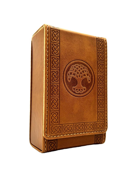 Funda de Tarot Luck Lab de Cuero Sintético Marrón - Estándar