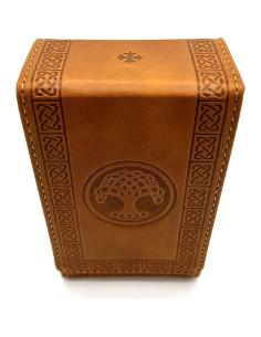 Funda de Tarot Luck Lab de Cuero Sintético Marrón - Estándar 2