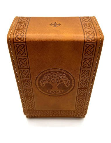 Funda de Tarot Luck Lab de Cuero Sintético Marrón - Estándar