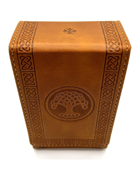 Funda de Tarot Luck Lab de Cuero Sintético Marrón - Estándar