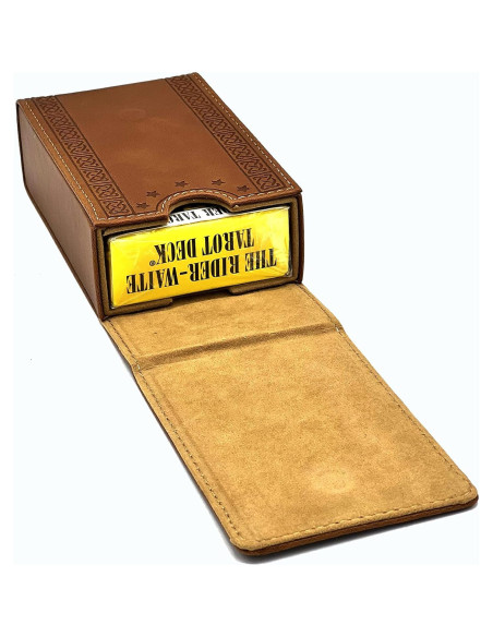 Funda de Tarot Luck Lab de Cuero Sintético Marrón - Estándar