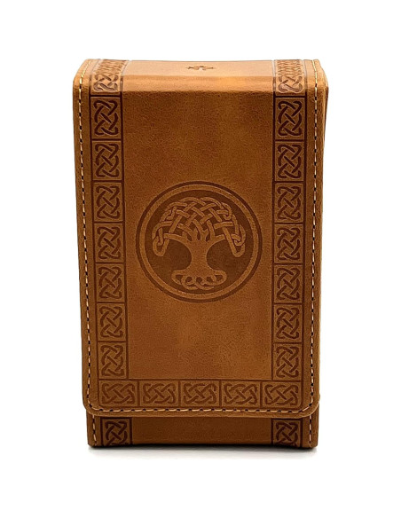 Funda de Tarot Luck Lab de Cuero Sintético Marrón - Estándar