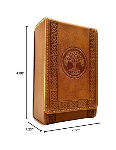 Funda de Tarot Luck Lab de Cuero Sintético Marrón - Estándar