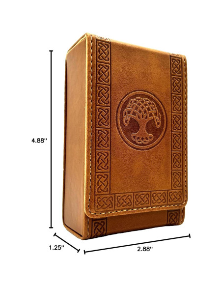 Funda de Tarot Luck Lab de Cuero Sintético Marrón - Estándar