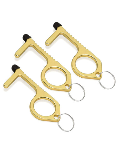 Abridor de Puerta de Llavero Mobi Lock de Latón - 3 Piezas