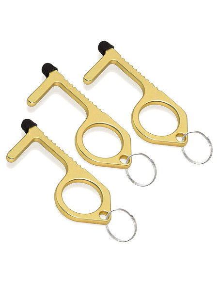 Abridor de Puerta de Llavero Mobi Lock de Latón - 3 Piezas