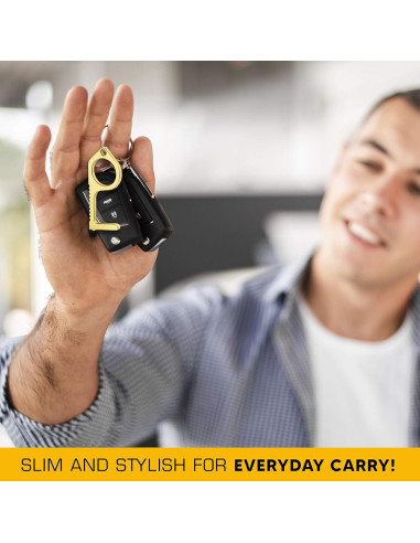 Abridor de Puerta de Llavero Mobi Lock de Latón - 3 Piezas