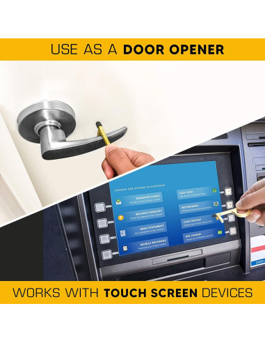 Abridor de Puerta de Llavero Mobi Lock de Latón - 3 Piezas