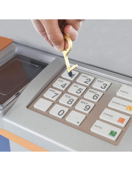 Abridor de Puerta de Llavero Mobi Lock de Latón - 3 Piezas