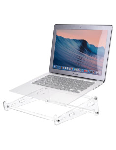Soporte de Acrílico para Laptop QUPIVA 25.1x22.1 cm Ergonómico