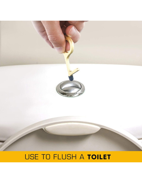 Abridor de Puerta de Llavero Mobi Lock de Latón - 3 Piezas